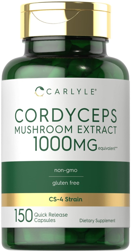 Carlyle Cordyceps Mushroom Capsules 1000mg 