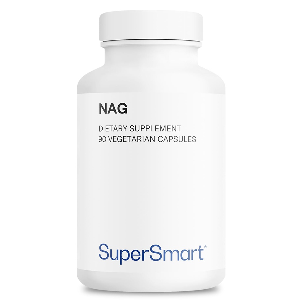 Supersmart - NAG papildinājums 1500 mg dienā (N-Acetyl Glucosamine) - Augsta Absorbcija Glikozamīna sulfāts -- Non-GMO & Gluten Free - 90 Veģetārās kapsulas