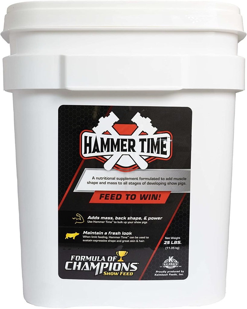 Kāmja laiks Uztura papildinājums Rādīt cūkām, 25 lb Bucket