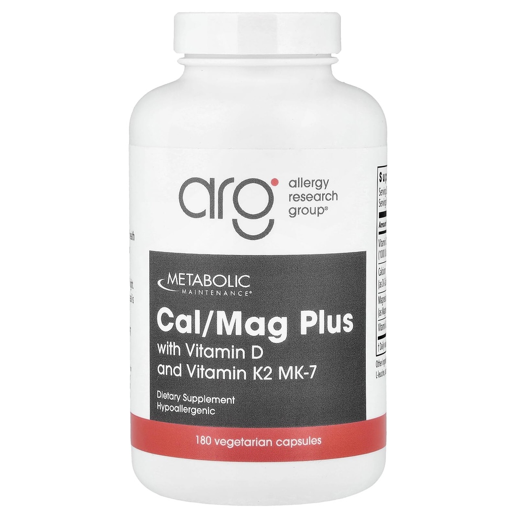 Metaboliskā uzturēšana - Cal/Mag Plus w/Vitamin D & K2 180 vāciņi