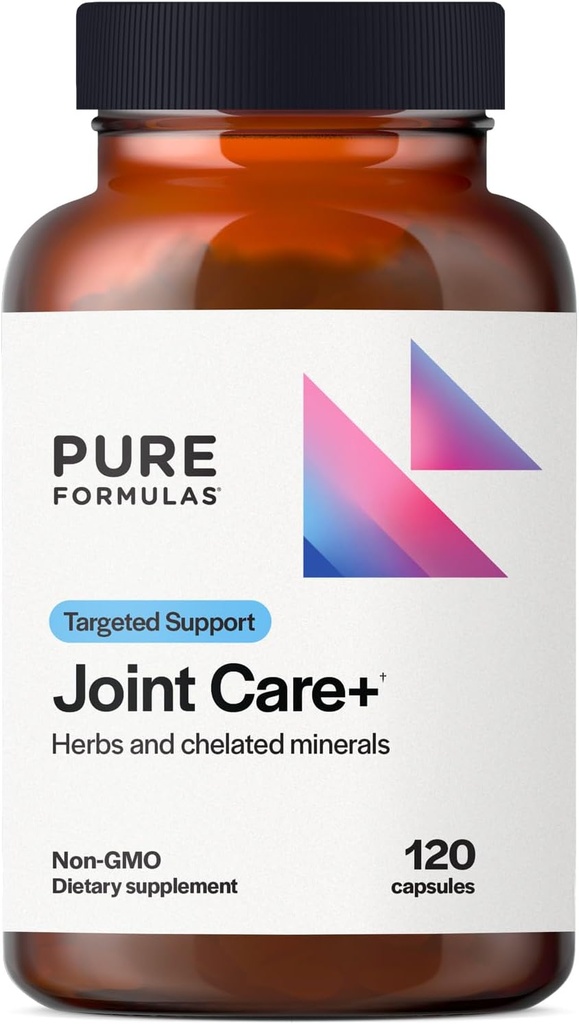 PureFormulas locītavu kopšana + - Premium locītavu atbalsta papildinājums ar hialuronskābi, glikozamīnu, MSM, Green Liped Mussel, Turmeric & More - ne-GMO Formula pieaugušajiem (120 kapsulas)