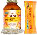 Pudele, 1 pudele C vitamīna kapsulas (30 Kalpojumi), 1 Box VIT C Uzkodas Bars (12 iepakojumi)