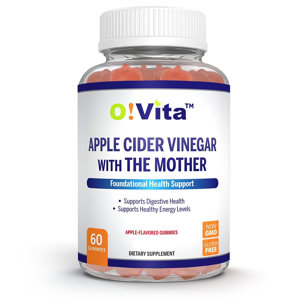 Ābolu sidrs Etiķis Gumijas ar māti, bez lipekļa, vegana, Made with Pomagranate, Bišu saknes, un vitamīns B12 enerģijai - 60 Ne-GMO Apple aromatizēti gumijas, līdz 2 mēnešu piegādes
