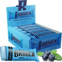 Braven Bar Blueberry Energy Bars (1,59 oz, iepakojums 20) – Enerģijas Košļājamās ar 5g Olbaltumvielas – Uz-the-Go enerģijas uzkodas skriešanai, pārgājienu, un sporta - Gluten bezmaksas uzkodas ilgstošai enerģijas Boost