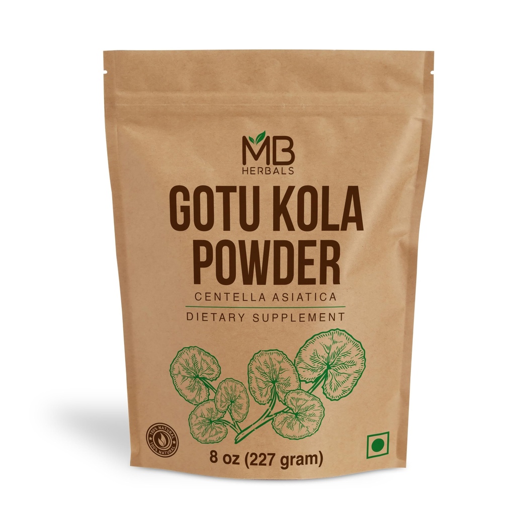 MB Herbals Gotu Kola Powder 8 oz (0,5 lb / 227 Grams)