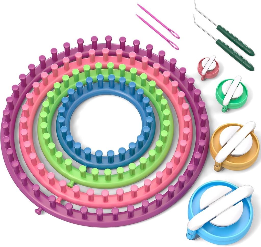 LASĪTĀJA apaļas adāmadatas komplekts ar āķa adatu un Pompom Maker