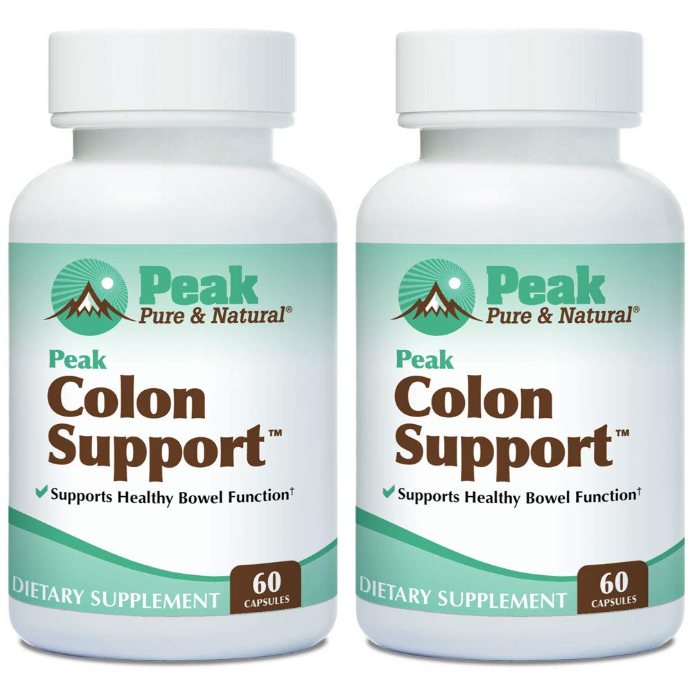Pīķa tīrs un dabas Colon atbalsts - Colon Cleanse un Detox Papildinājums gremošanas veselībai - Gut Health Atbalsts ar inulīnu un Senna Leaf ekstrakti - ar Fiber, prebiotikas, un probiotikas - 2 Pack