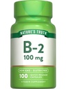 Dabas patiesība B2 vitamīns - 100 mg - 100 kapsulas - Non-GMO & Gluten bezmaksas papildinājums - Riboflavīns