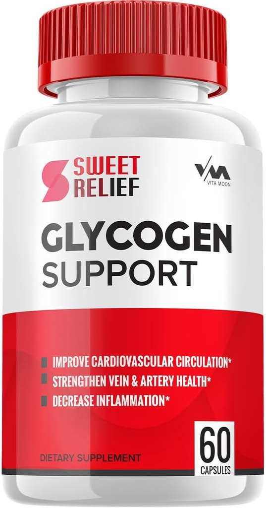 (1 iepakojums) SweetRelief Glycogen – Salduma atvieglojuma kapsulas tīrāks, SweetRelief tabletes, Advanced Formula vispārējam labsajūtam, Sweet Relief Glycogen Atsauksmes, 60 kapsulas