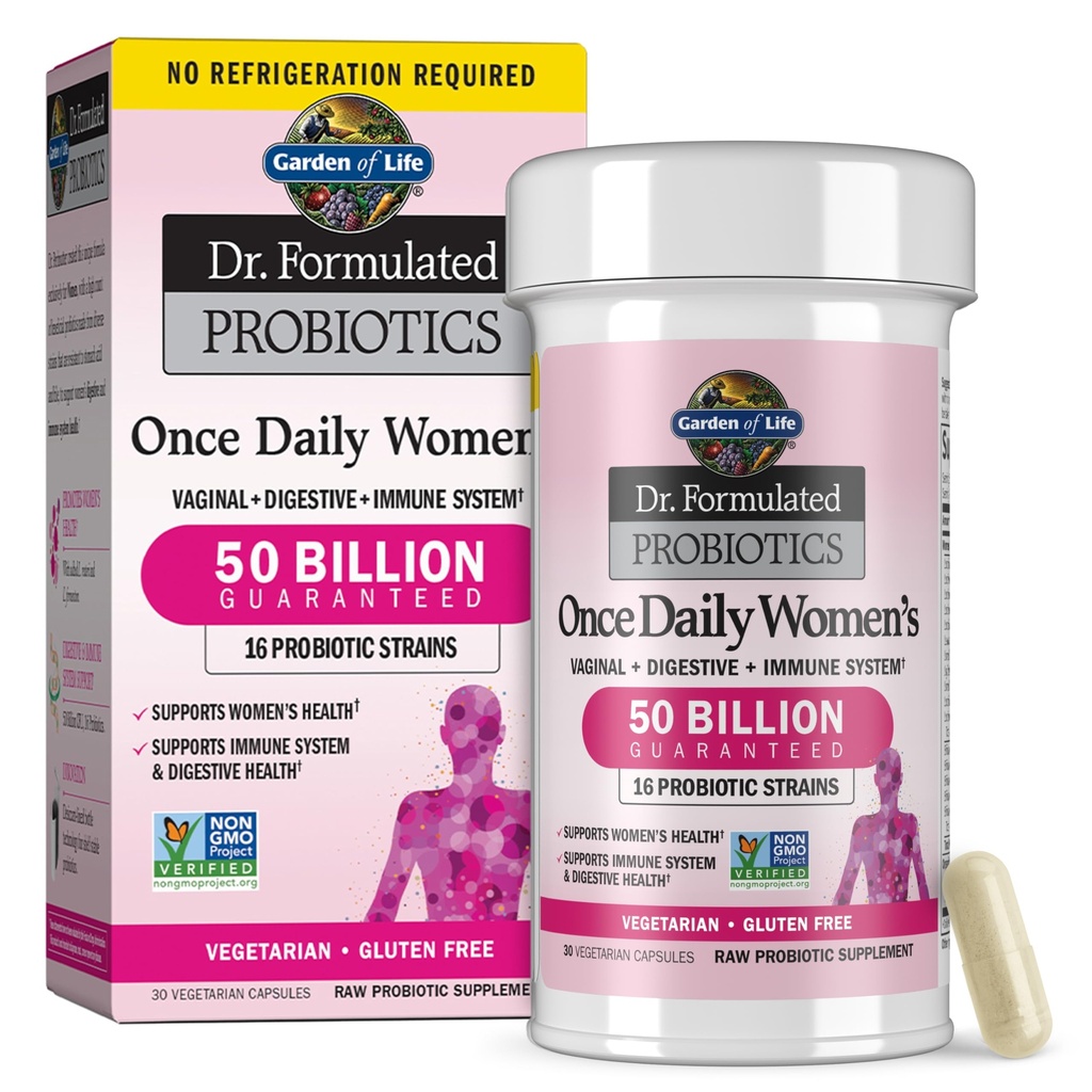 Garden of Life Dr. Formulated Once Daily Women's Probiotics, 50B CFU, 30ct