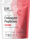 Zint-kolagēna peptīdu pulveris: Paleo & Keto Sertificēts - Granulēts kolagēna hidrolizāta tips I & III pastiprinātai absorbcijai - Enzymaticly Hidrolizēts proteīns sievietēm un vīriešiem, 16oz