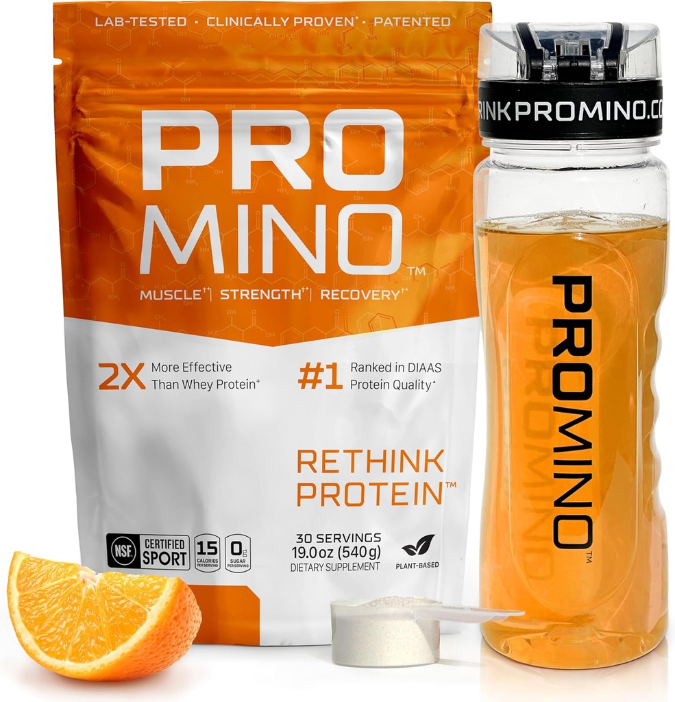 Rethink proteīns, 2X labāks nekā sūkalu proteīns, Mega-Dose leicīns (EAA + BCAA), Ultra-Fast-Acting Muskuļu atgūšana, NSF Sertificēts, Build Muskuļu pat guļot * - Orange, 30 Kalpo
