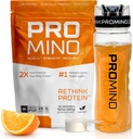 Rethink proteīns, 2X labāks nekā sūkalu proteīns, Mega-Dose leicīns (EAA + BCAA), Ultra-Fast-Acting Muskuļu atgūšana, NSF Sertificēts, Build Muskuļu pat guļot * - Orange, 30 Kalpo