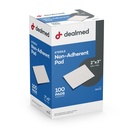 Dealmed Sterils Ne-Adherent 2" x 3" Gauze Pads Nav-Adhesive brūces Dressing, Highly Absorbent & Non-Stick, Bezsāpju noņemšanas-Switch, Individuāli Wrapped Extra aizsardzība (kaste 100)