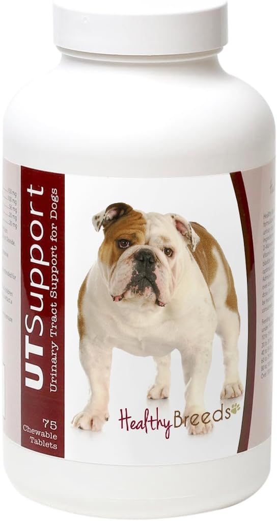 Veselīgi šķirnes Bulldog Dzērvenes Košļājamās 75 Count