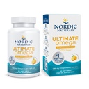 Nordic Naturals Ultimate Omega 3 Fish Oil In Fish Gelatin | 1280Mg EPA & DHA Supplement | Omega 3 Supplement For Pescatarian & Restricted Diets | 60 Fish Oil Lemon Flavour Softgel