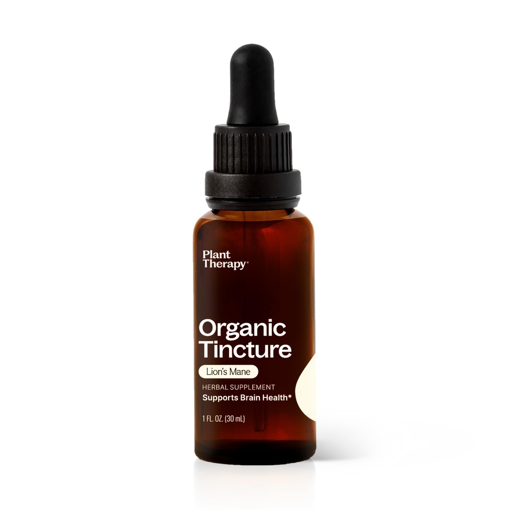Organiskā lauva Tinktūra augu terapijā 30 ml (1 oz) atbalsta smadzeņu veselību, garīgo skaidrību un atmiņu, potentu un dabisku ekstrakcijas procesu, veganu, ne ĢMO, bez lipekļa, šķidrumu, 1 pudeli