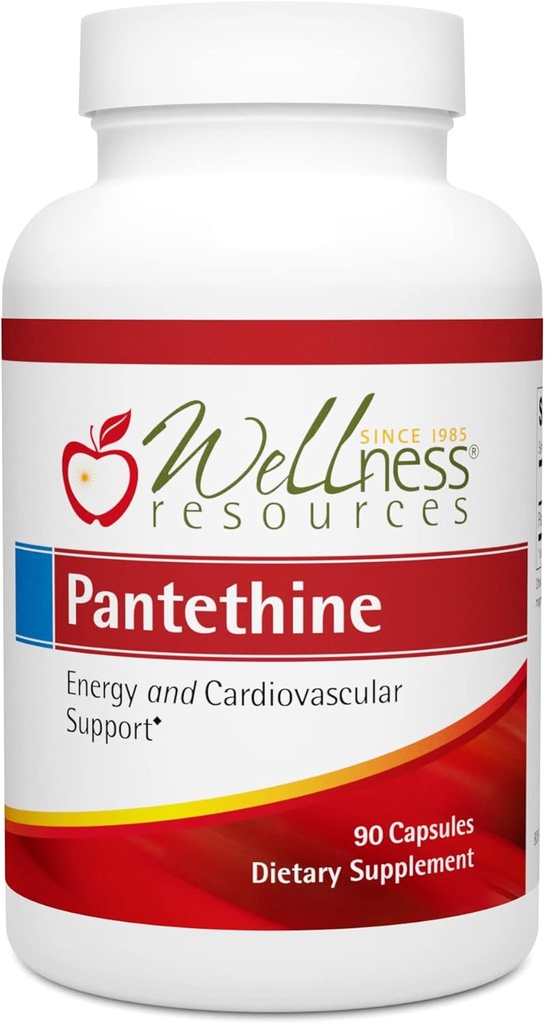Labsajūtas resursi Pantetīns - aktīvs vitamīns B5. Vegan (300mg, 90 Kapsulas)