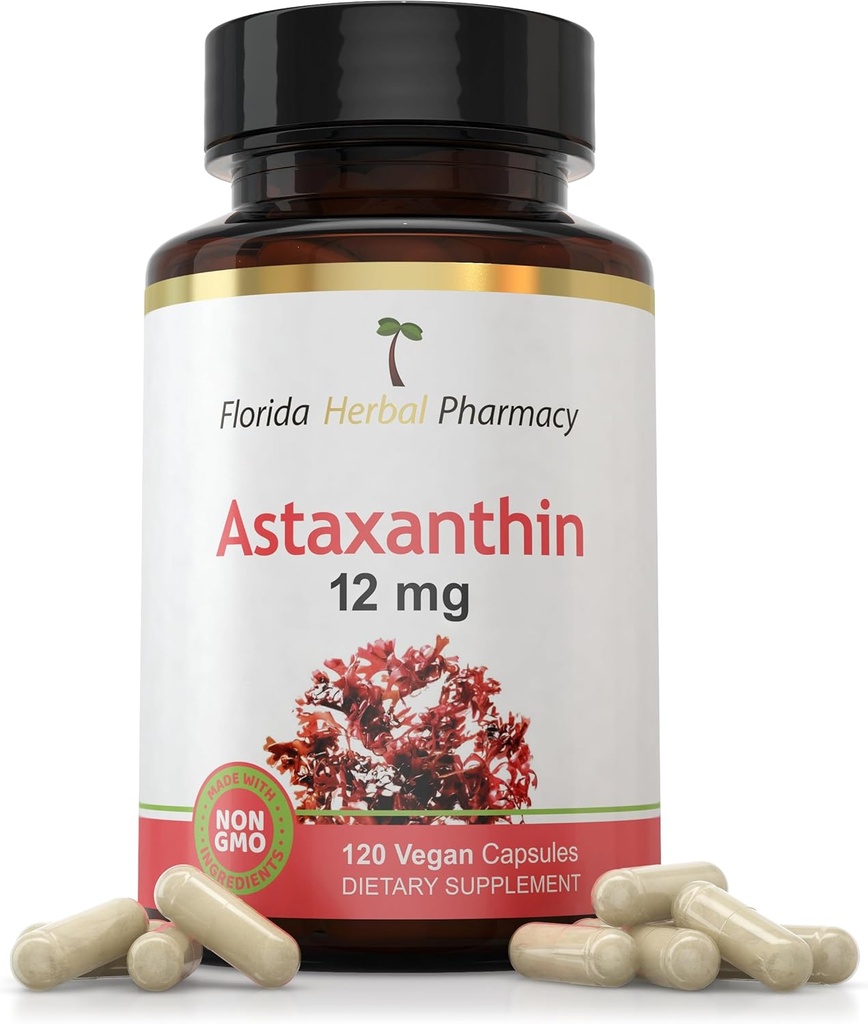 Florida Astaksantīna 12 mg kapsulas (120 kapsulas)