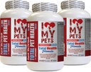 I LOVE MY PETS LLC Imunity suņiem - Suņu kopējā PET veselība - Premium Formula - Labākais komplekss - Suņu vitamīns b komplekss - 3 pudeles (180 Ārstniecības)