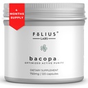 Bacopa Monnieri kapsulas 750mg – Augu papildinājums ar 40% Bacosides Bacopa Monnieri - palīdz atbalstīt atmiņas un kognitīvās spējas – 120 kapsulas