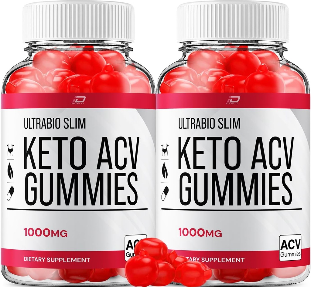 Ultra Bio Slim Keto Plus ACV Gummies Diētiskā Papildinājums - UltraBio Slim Keto Apple Cider Etiķis Etiķis Atsauksmes, Maksimālais Strength BioSlim Gummies Advanced svara vadības (2 Pack - 120 Gumies)