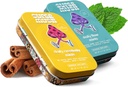 SuperMush Daily SuppleMint - 2 Plūsma un Focus Mints + 2 Radošums un savienojumu Mints - Sēņu piparmētru papildinājumi - Lauvas Mane, Cordyceps, un Reishi Jauktas Sēnes