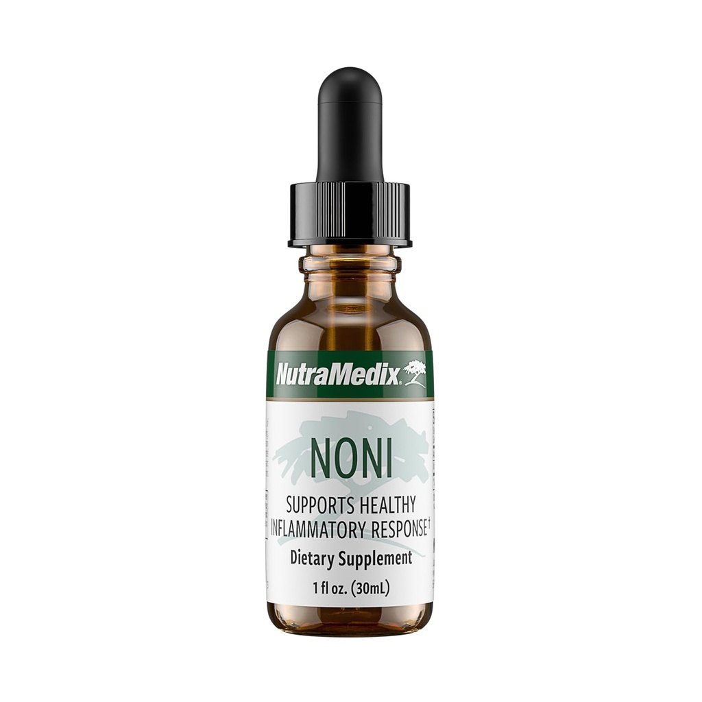 NutraMedix Noni Drops - Noni Fruit Extract Imūnsistēmas atbalstam un veselīgas antioksidanta aktivitātes veicināšanai un vispārējai labsajūtai (1oz)