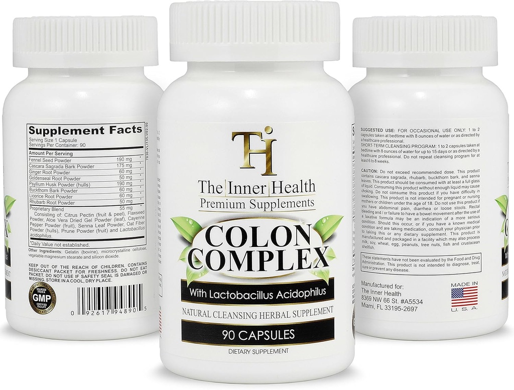 Colon & Gut tīrīt Detox formula - atbalstot Gut veselību, attīrīšana - satur Lactobacillus Acidophilus Probiotic, Aloe Vera, lakrica saknes & vairāk