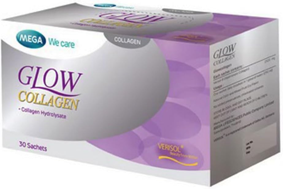 Mega We Care Glow kolagēna papildinājums 30 paciņas