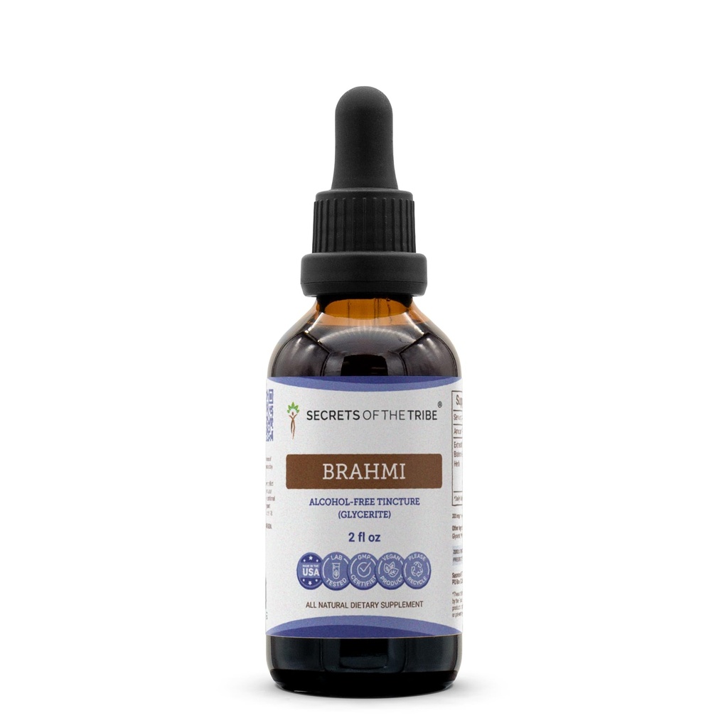Tribe Brahmi Tincture ekstrakta noslēpumi, Brahmi (Bacopa Monnieri) 2oz