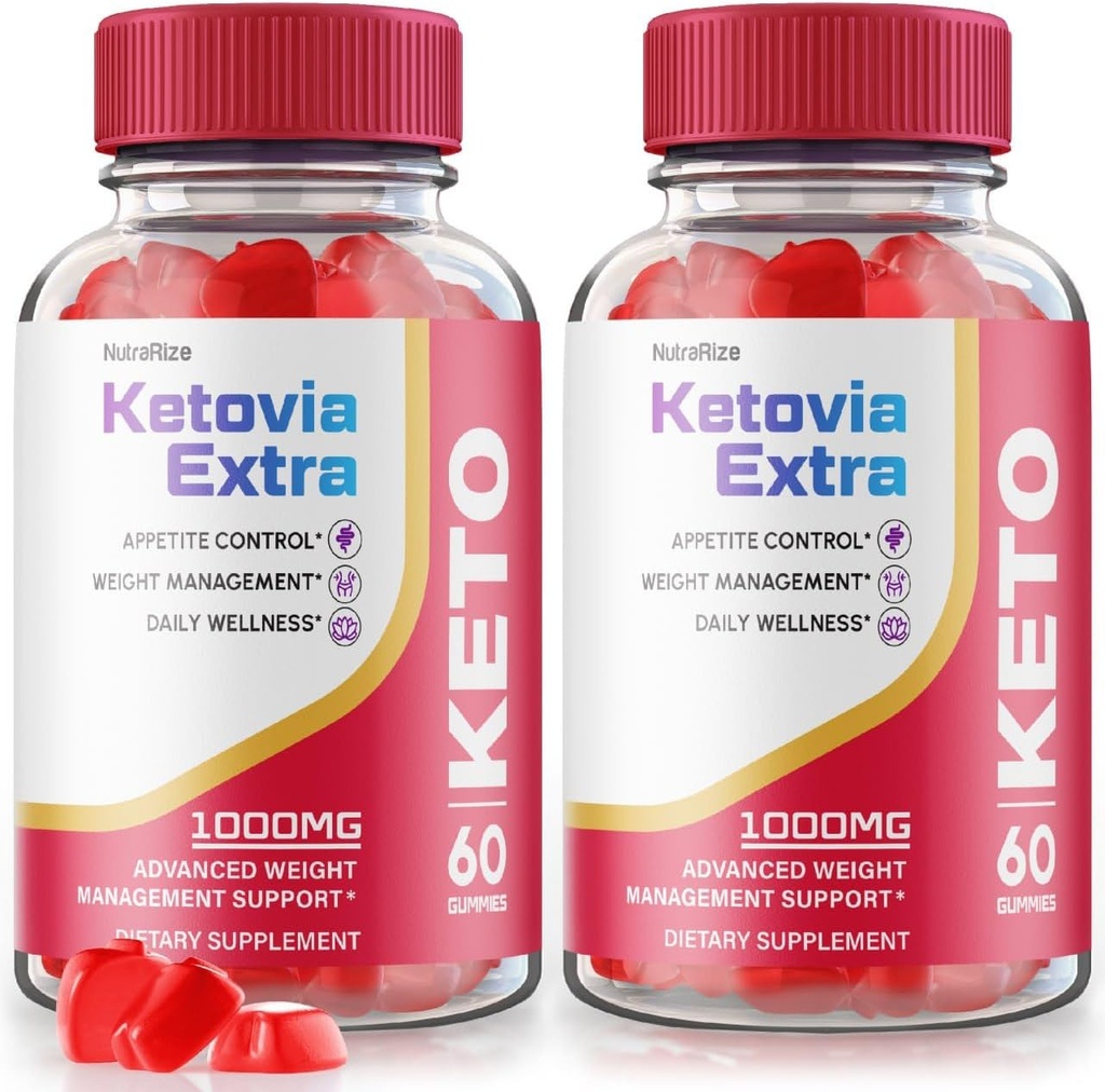 (2 Package) Ketovia Extra Gummies - Ketovia Extra ACV Gumies, Ketovia ACV Gummies Advanced Weight Loss, Maksimālā stipruma papildinājums, Ketovia Keto + ACV Gummy, Keto Via Extra Reviews (120 Gumies)