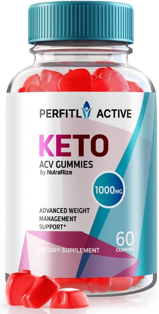 NutraRize Perfitly Active Keto ACV Gumijas Advanced Svara Zaudējumi, Maksimālais Stiprums Gumies, Keto + ACV Advanced Formula Papildinājums, Gomitas Atsauksmes (60 Gumijas)