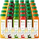 Raw strūklains 5 dienu sulas tīrīšanu, tropu uzliesmojumi, visi dabas Raw, auksti presētas augļu un dārzeņu sulas, Detox tīrīšanu, 30 pudeles 12oz, 5 Bonus ingvera šāviņi