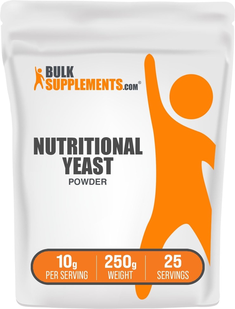 BulkSupplements.com Uztura rauga pulveris - Superfood Pielikums, ar Essential B Vitamīni, Uztura rauga bagātinātāji - Vegan & Gluten Free, 10g per Serving, 250g (8.8 oz) (iepakojums no 1)