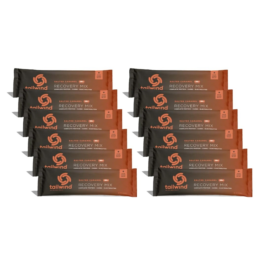 Tolwind Nutrition Recovery Mix, 20 Grams Complete Olbaltumvielas, Ogļhidrāti, un Elektrolītu Pulveris Dzēriens Mix post-Workout, bez lipekļa, sojas, un piena, Vegan, 12 Kalpo, Sāls Karamele