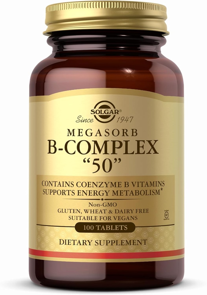 Solgar - Megasorb B- Complex "50", 100 tabletes