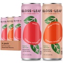 Gloss Leaf kolagēna ledus tēja (Zero-Cugar, Assorted): brūvēta melnā tēja ar kolagēna peptīdiem, C vitamīnu, skaistumkopšanas un anti-Aging, 12 Fl Oz, 6 Pack