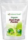 Z Natural Foods Noni Fruit Powder - Organic Raw Non-GMO Gluten-free Superfood - Atbalsta Veselīga Gremošana & Enerģija - Iepakots ar Essential Nutrients & Antioksidanti - Sajaukt ar dzērieniem un receptēm, 5 lb