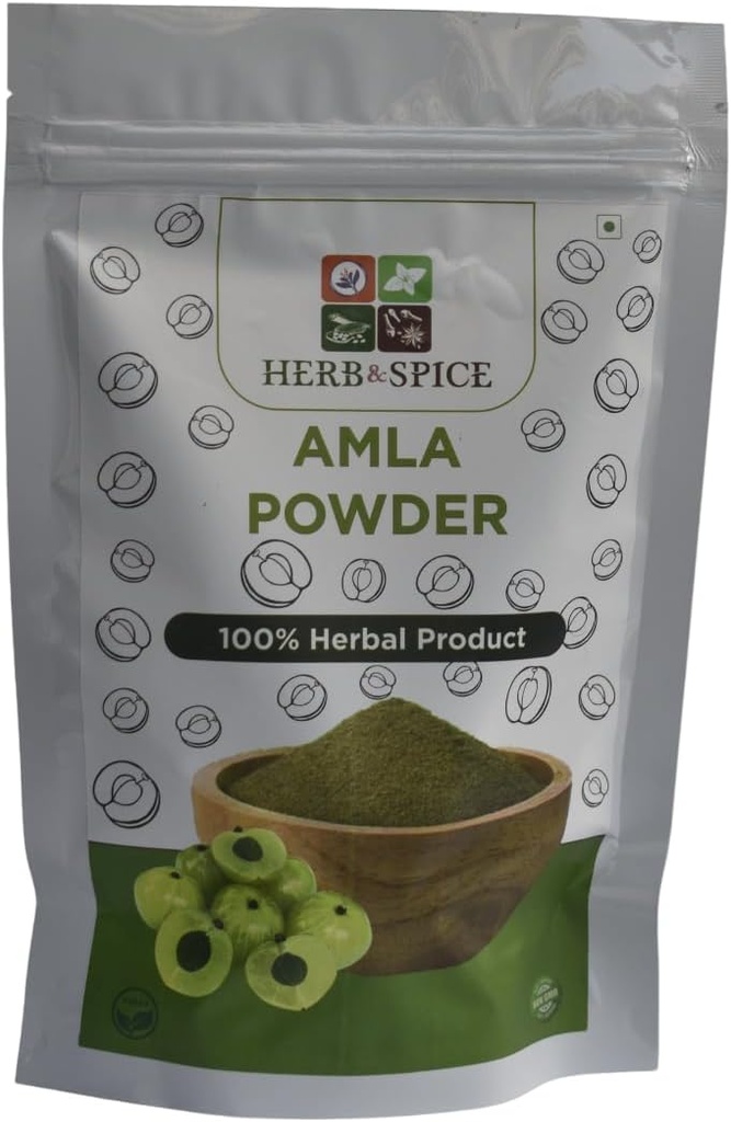 Amlas pulveris - svētais baziliks, imūnais atbalsts, C vitamīns imūnsistēmā, Vegan, Kosher, Ayurvedic Superfood, antioksidanti, ne-GMO Amla pulveris (227 Grams)