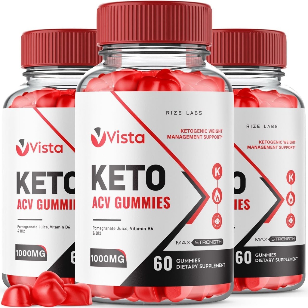 rize laboratorijas (iepakojums no 3 Vista Keto ACV Gumijas Advanced svara zudums, VistaKeto papildinājums, Vista Maksimālais spēks Gomitas, Advanced Formula Reviews (180 Gumijas)