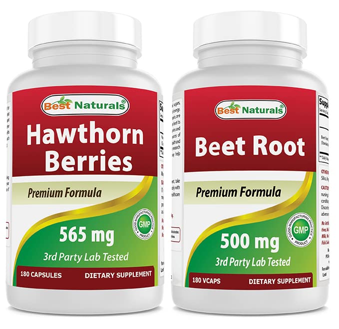 Hawthorn Berry 565 mg un cukurbiešu saknes pulveris 500 Mg