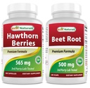 Hawthorn Berry 565 mg un cukurbiešu saknes pulveris 500 Mg