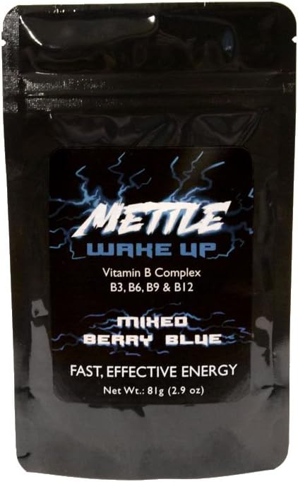 Enerģijas Dzēriens Pulveris - 50 Kalpojumi - 200mg bez cukura Kofeīns - Maltītes enerģijas Dzēriens Mix (Mixed Berry Blue)