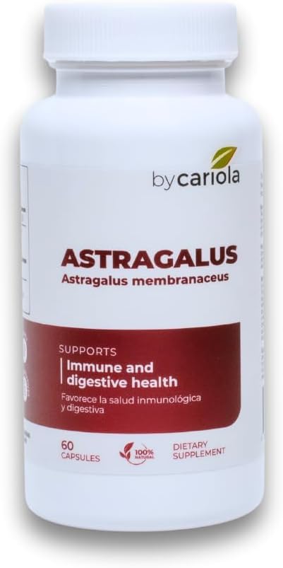Astragalus saknes kapsulas - Imūnās un gremošanas atbalsta papildinājums - Dabiskā formula, palielina enerģiju, uzlabo gremošanas - Astragalus Membranaceus ekstrakts - 60 grāfs (30 Servē)