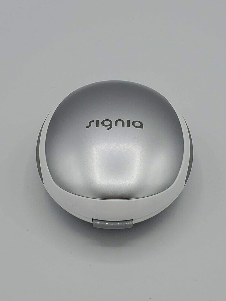 Original White / Silver Patiesa Signia Dzirdes līdzekļu Case Protection Storage Travel Box