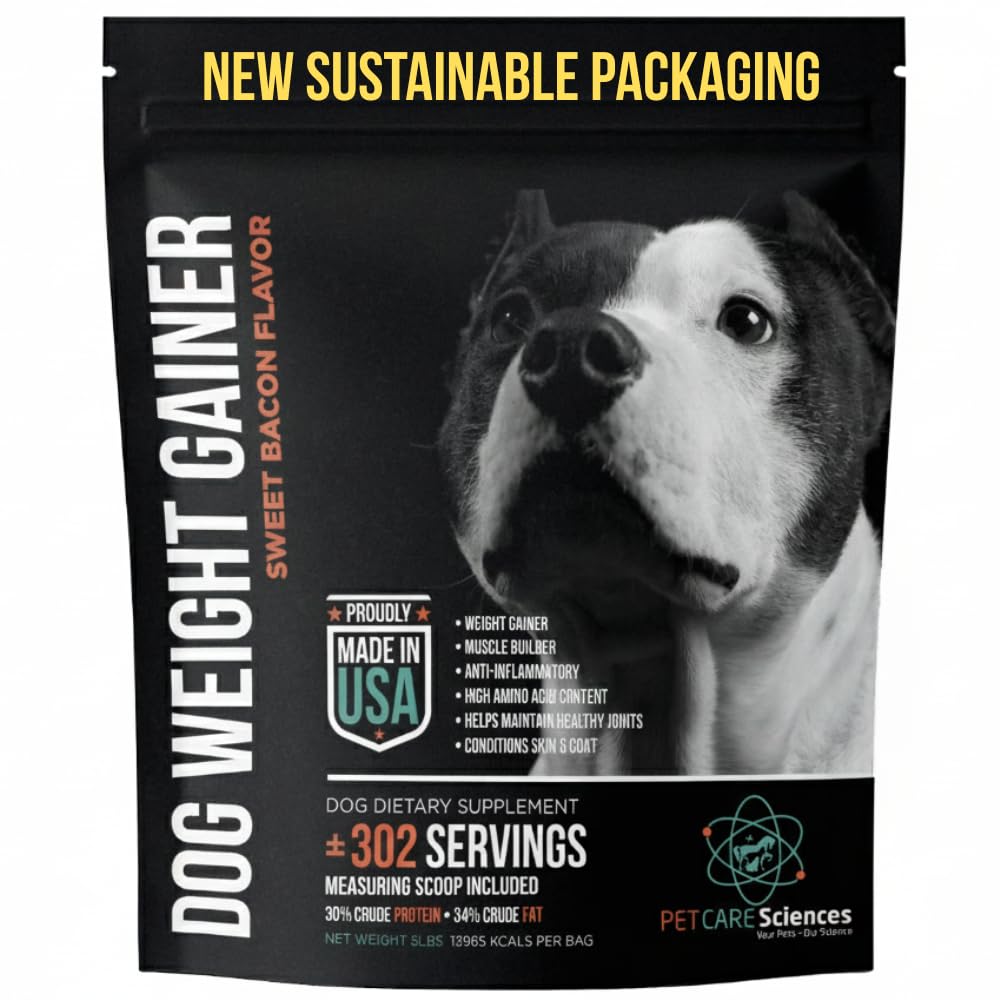 PET Care Science 5 lbs Servē suņu Svara Gainer - Svara pieaugums papildinājumi suņiem - Suņu un suņu muskuļu celtnieks - Ražots ASV