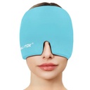EXQUISLIFE Migrēna Galvassāpes Reliefs Cap, Gel ledus galvas Wrap, Karstā un Aukstā terapija, Galvassāpes Acu maska Sinuss, Puffy Eyes, Spriedze un Stress Relief (Blue)