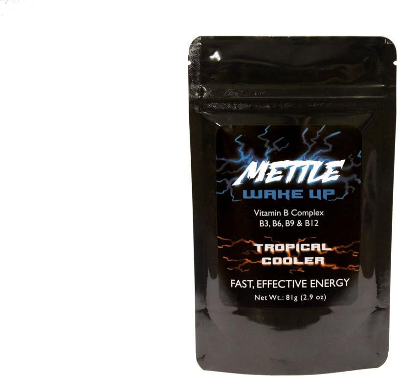 Enerģijas Dzēriens Pulveris - 25 Kalpojumi - 200mg bez cukura Kofeīns - Maltītes enerģijas Dzēriens Mix (Tropical Cooler)