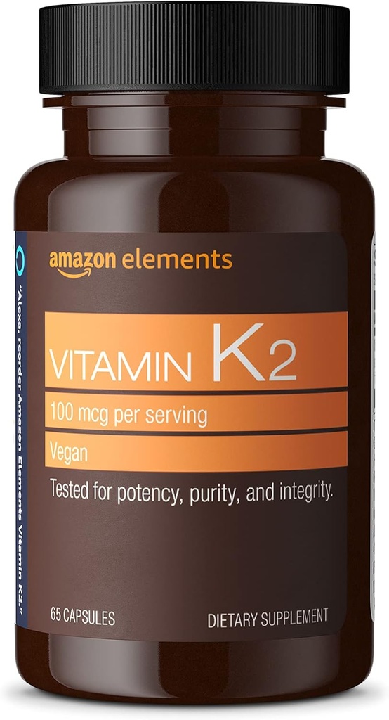 Elementi K2 vitamīns 100 μg, 65 kapsulas
